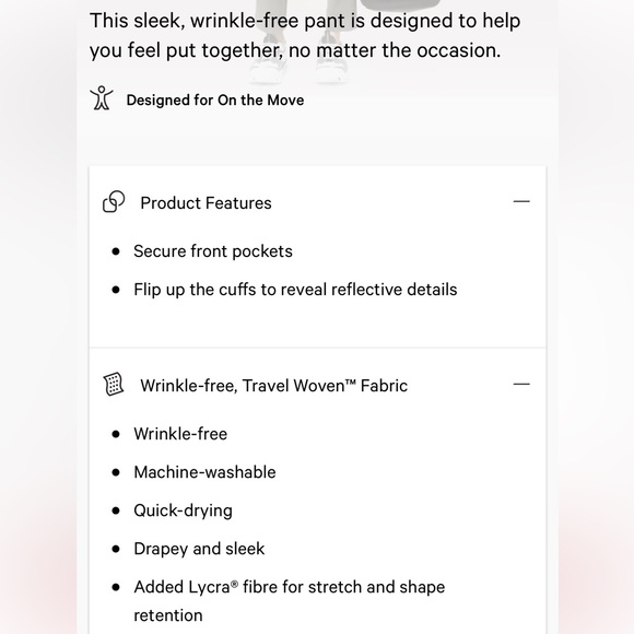 Lululemon On the Move Trousers BLACK Sz 2 - Picture 7 of 8